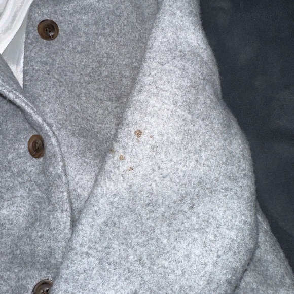 Old Navy toddler gray hooded pea coat - Picture 11 of 13